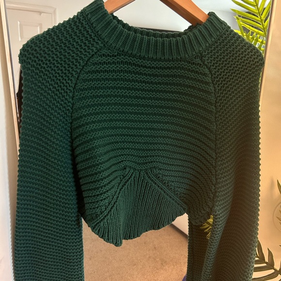 Forever 21 Green Knit Shrug Sweater - Picture 2 of 4